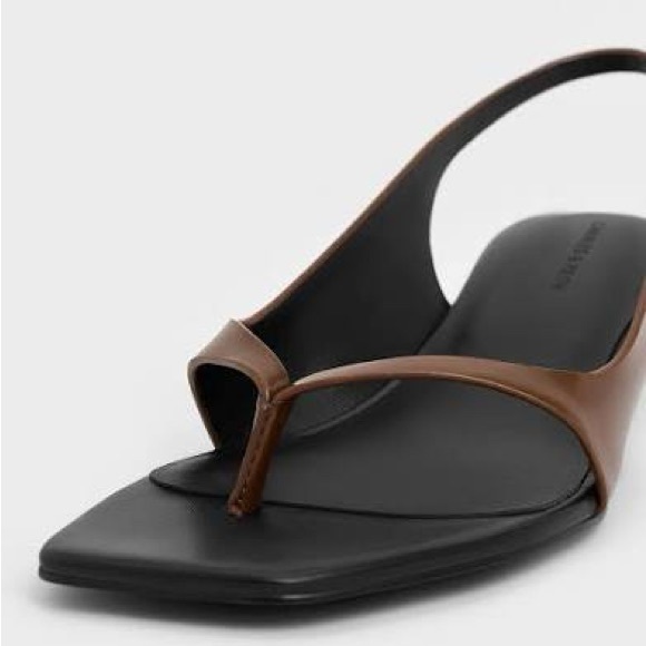 Charles & Keith Brown Slingback Heels